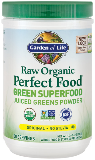 Polvere superfood verde Perfect Food biologica non trattata, 14.6 oz (414 g) Bottiglia