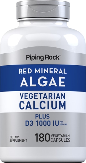 Rødalger (Aquamin-plantebasert kalsium), 180 Vegetarianske kapsler