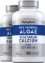 Rotalgenminerale (Calcium auf Aquamin-Pflanzenbasis), 180 Vegetarische Kapseln, 2  Flaschen