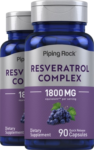 Resveratrol Complex, 1800 mg, 90 Quick Release Capsules, 2  Bottles