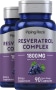 Resveratrol complex, 1800 mg (per portie), 90 Snel afgevende capsules, 2  Flessen