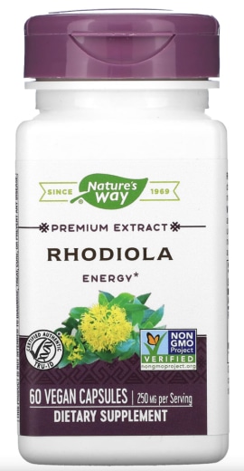 Rhodiola, 250 mg, 60 Vegan Capsules