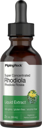 สารสกัดเหลวจาก Rhodiola ปราศจากแอลกอฮอล์, 2 fl oz (59 mL) ขวดหยด
