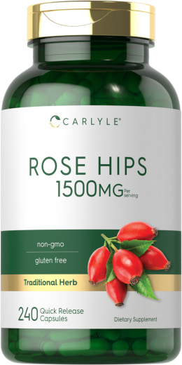 Rose Hips, 1500 mg (pro Portion), 240 Kapseln mit schneller Freisetzung