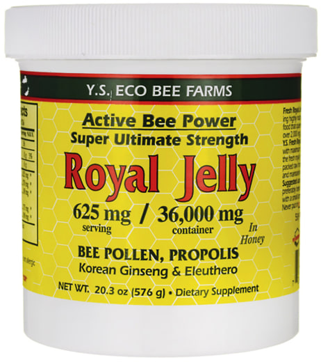 꿀 및 로얄 젤리(병당 30,000 mg), 20.3 oz 젤리