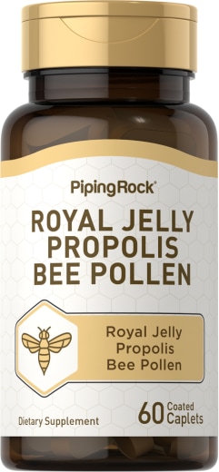 Geleia real, própolis e pólen de abelha, 60 Comprimidos oblongos revestidos