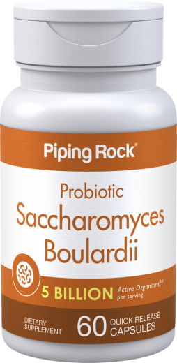 Saccharomyces boulardii, 5 Miljardia CFU-yksikköä, 60 Pikaliukenevat kapselit