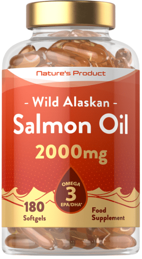 Salmon Oil 2000 mg Wild Alaskan, 180 Softgels