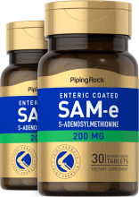 SAM-e Enteric Coated, 200 mg, 30 Enteric Coated Tablets, 2  Bottles