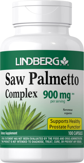 Baies de palmier de Floride, 900 mg (par portion), 100 Gélules