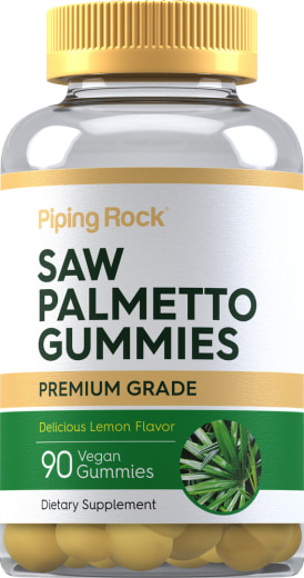 Saw Palmetto (sabor natural de limão), 90 Gomas veganas