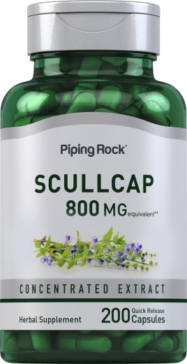 Erba scutellaria , 800 mg, 200 Capsule a rilascio rapido