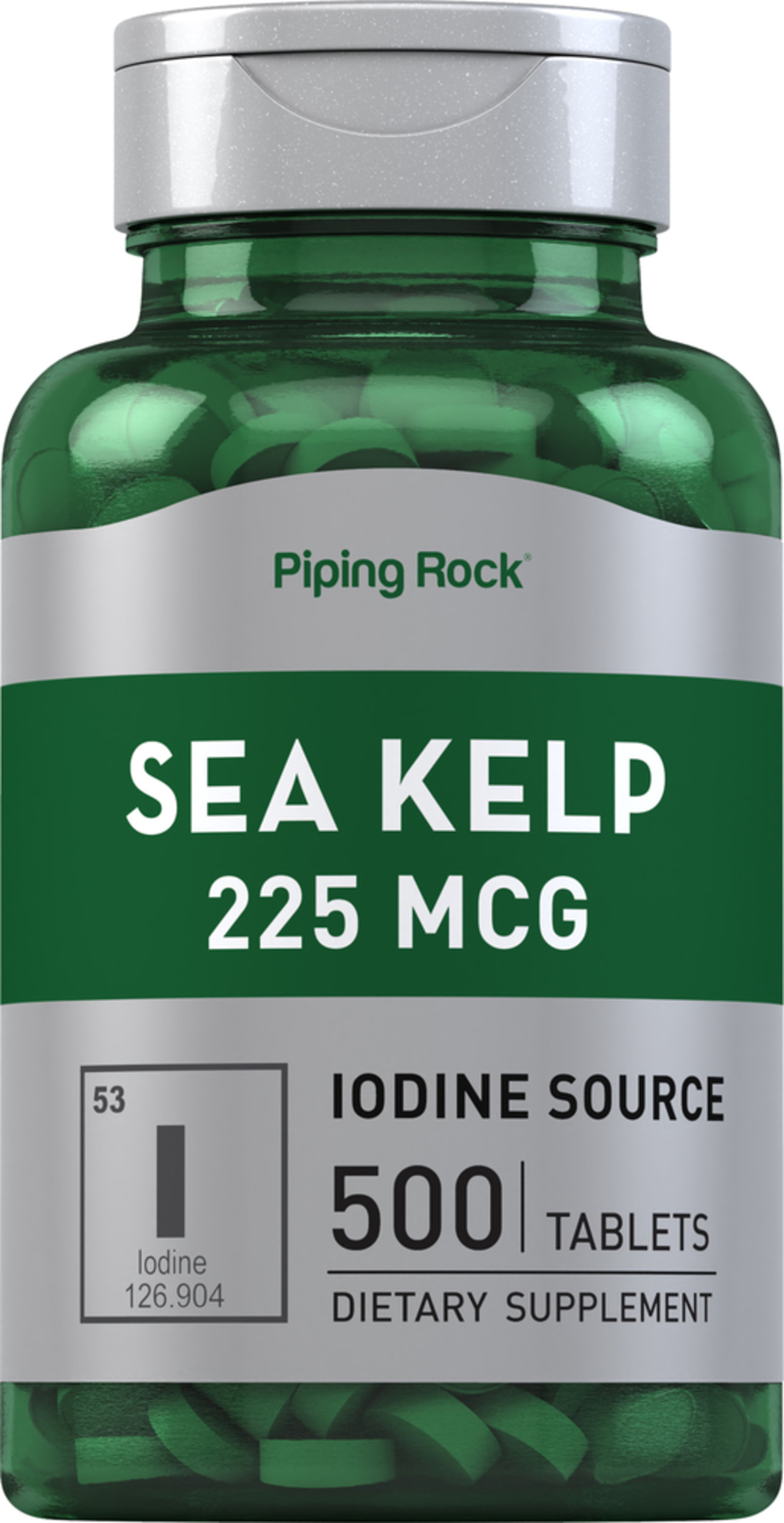 Buy Sea Kelp Iodine 225 mcg 500 Tablets | Sea Kelp Supplement | PipingRock  Health Products