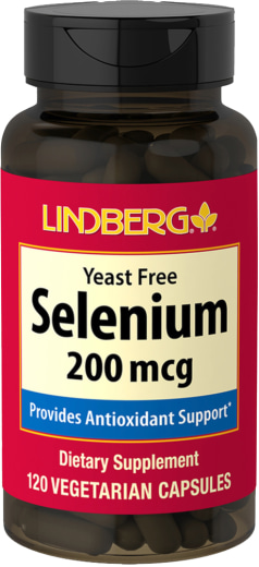 Selenium (Bebas Yis), 200 mcg, 120 Kapsul Vegetarian