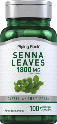 Senna Leaves, 1800 mg, 100 Quick Release Capsules