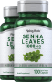 Senna Leaves, 1800 mg (per serving), 100 Quick Release Capsules, 2  Bottles