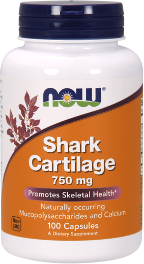 Cartilagem de tubarão 750 mg, 100 Cápsulas