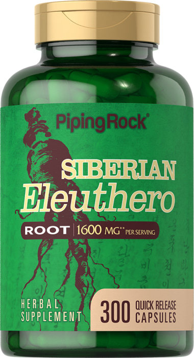 Siberian Eleuthero Root, 1600 mg (per serving), 300 Quick Release Capsules