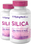 Silice (Prêle), 500 mg, 100 Gélules à libération rapide, 2  Bouteilles