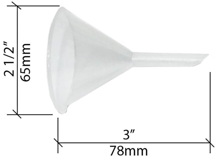 Small Plastic Funnel, 1 Unit