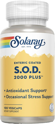 SOD superoxide dismutase 2000 eenheden, 100 Vegetarische capsules
