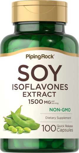 Soja-isoflavones extract, 1500 mg (per portie), 100 Snel afgevende capsules