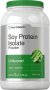 Soy Protein Isolate Powder Unflavored, 3 lb (1.362 kg) Bottle