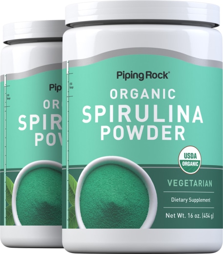 Spirulina-Pulver, 16 oz (454 g) Flaschen, 2  Flaschen