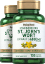 St. John's Wort 1.8% hypericin (Standardized Extract), 4800 mg (per serving), 180 Quick Release Capsules, 2  Bottles
