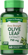 Standardized Olive Leaf Extract, 750 mg, 60 Quick Release Capsules