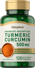 Standardizirani kurkumin kompleks , 500 mg, 120 Kapsule s brzim otpuštanjem