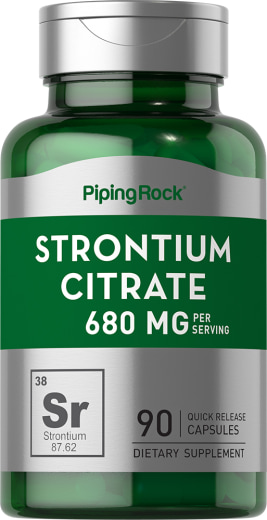 Strontiumcitrat , 680 mg (pro Portion), 90 Kapseln mit schneller Freisetzung