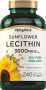 Ayçiçeği Lesitin - GDO’suz 2400 mg, 3600 mg (porsiyon başına), 240 Hızlı Yayılan Yumuşak Jeller