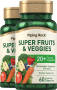 超級水果和蔬菜膠囊, 60 素食專用膠囊, 2  瓶子