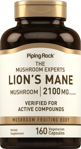 Super Lion's Mane Svamp , 2100 mg, 160 Vegetar-kapsler