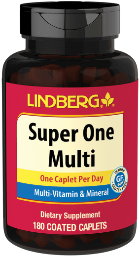 Comprimidos oblongos de multivitaminas y minerales Super One Multi, 180 Comprimidos recubiertos