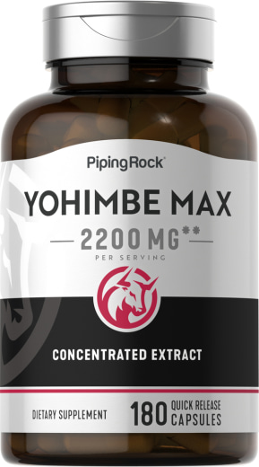Super Yohimbe Max 2200, 2200 mg (adagonként), 180 Gyorsan oldódó kapszula