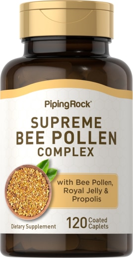 Complexo de pólen de abelha supremo, 120 Comprimidos oblongos revestidos