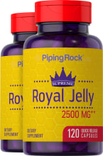 Gelée Royale suprême, 2500 mg, 120 Gélules à libération rapide, 2  Bouteilles