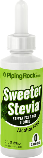 Sweeter Stevia Liquid - สารทดแทนความหวานแบบน้ำ, 2 fl oz (59 mL) ขวดหยด