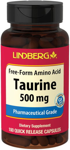 Taurine , 500 mg, 100 Snel afgevende capsules