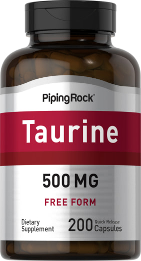 Taurin , 500 mg, 200 Kapseln mit schneller Freisetzung