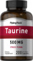 Taurina , 500 mg, 200 Cápsulas de liberación rápida
