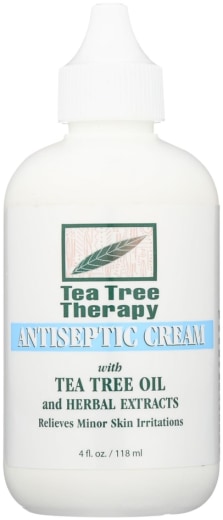 Crema antiséptica de árbol de té, 4 fl oz (113 g) Botella/Frasco