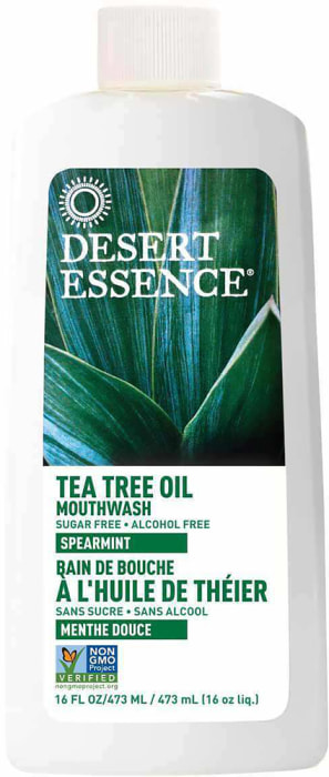 Tea Tree Oil Mouthwash (Spearmint), 16 fl oz (473 mL) Bottle