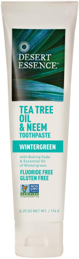 Tea Tree Oil & Neem Toothpaste (Wintergreen), 6.25 oz (177 g) Tube