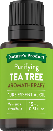 Óleo essencial puro de árvore do chá (GC/MS Testado), 1/2 fl oz (15 mL) Frasco conta-gotas