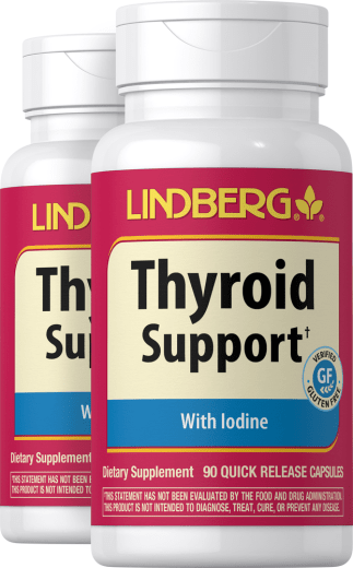 Supporto per tiroide, 90 Capsule a rilascio rapido, 2  Bottiglie
