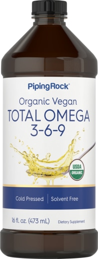 Skupaj omega 3-6-9 vegansko (ekološko pridelano), 16 fl oz (473 mL) Steklenica