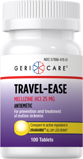 Travel-Ease Meclizine HCl 25 mg, Compare to, 100 Tablets
